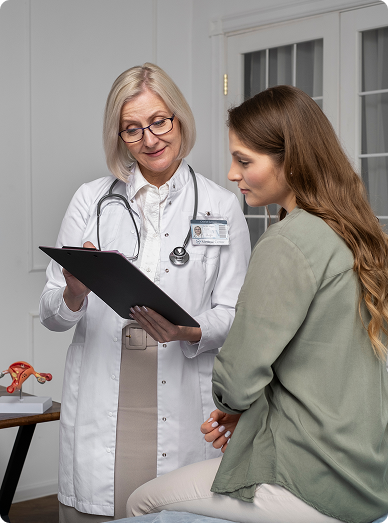Doctor consulting with a patient